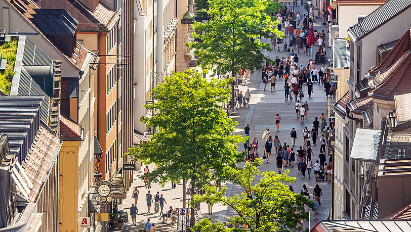 Die Sendlinger Straße von oben.