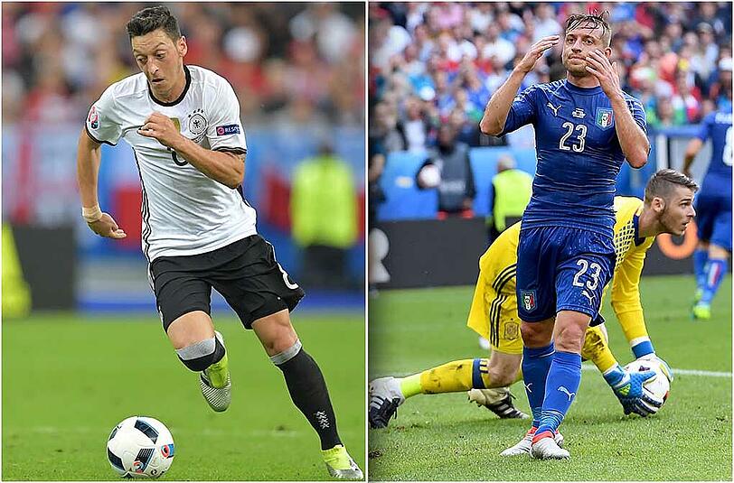 Mesut Özil gegen Emanuele Giaccherini - 6,5:1,5