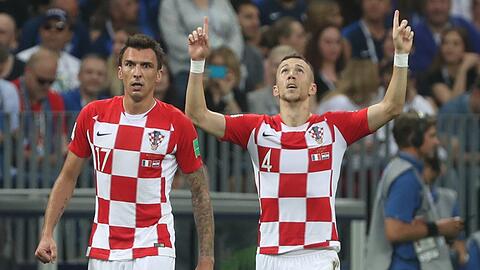 Kroatisches Mentalitätsduo für den FC Bayern: Ivan Perisic (r.), der schon da ist, und Mario Mandzukic, der noch kommen soll.
