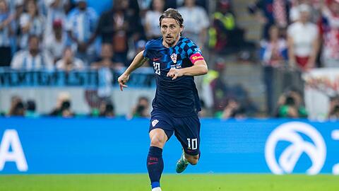 Kroatiens Luka Modric in Aktion.