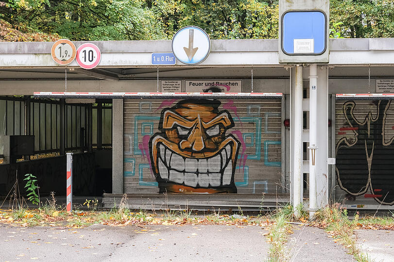 In der Tiefgarage fanden öfter illegale Partys statt, wurde der AZ erzählt.