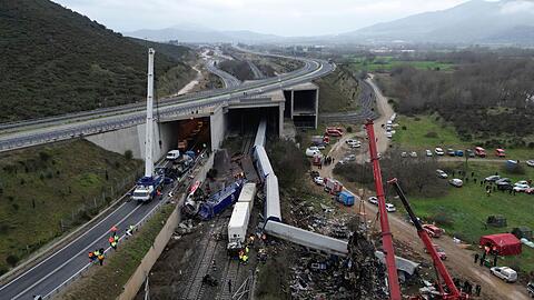Beim Tempi-Zugungl&uuml;ck in Griechenland vor gut drei Jahren starben 57 Menschen. (Archivbild)