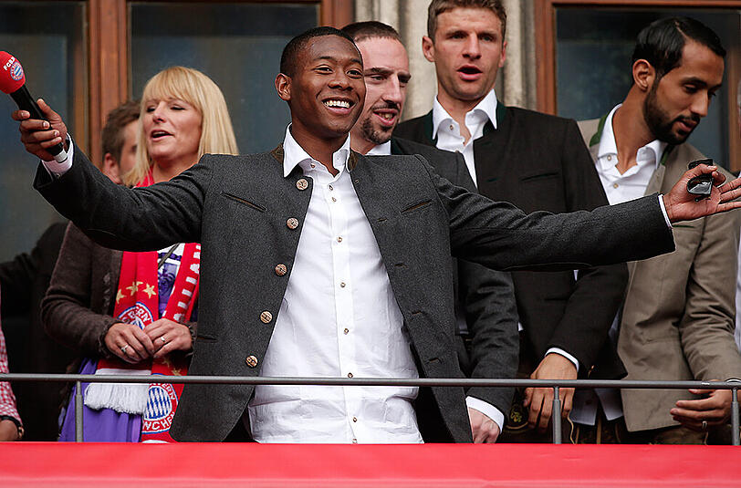 Feierte ausgelassen die Meisterschaft mit dem FC Bayern: David Alaba