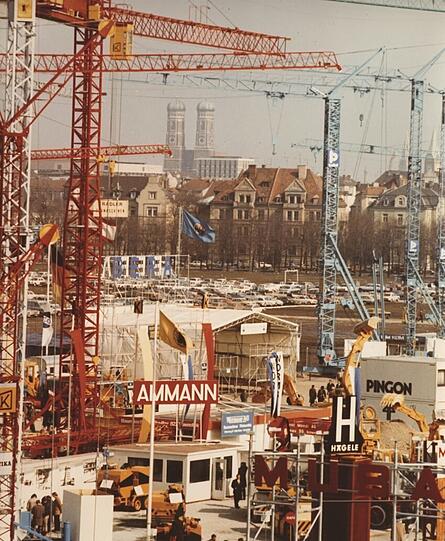 1973 gibt es die Bauma, heute die größte Messe der Welt, auch schon. Allerdings auf der Theresienwiese.