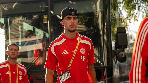 Würde seinen Kumpel Nick Woltemade gerne beim FC Bayern sehen: Aleksandar Pavlovic.