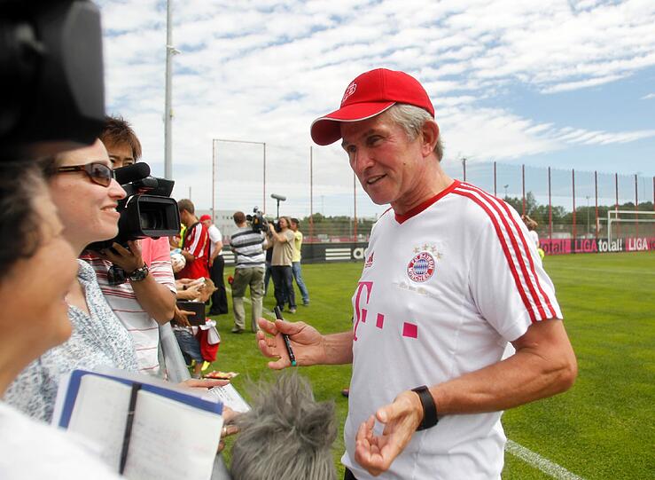Trainer Heynckes soll mit seinen Bayern in Passau für eine Traumkulisse sorgen.