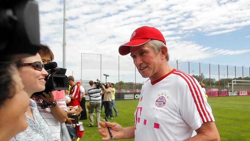 Trainer Heynckes soll mit seinen Bayern in Passau für eine Traumkulisse sorgen.