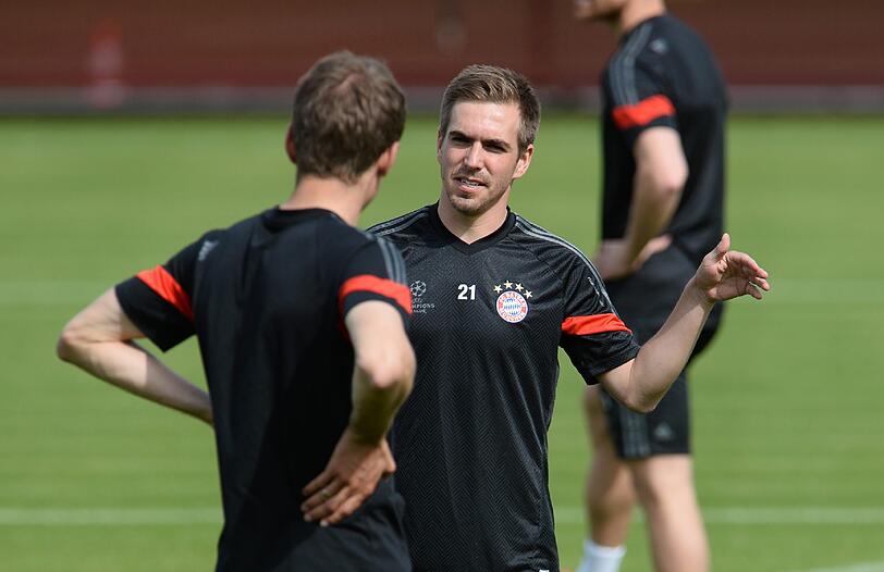Die Bilder vom Abschlusstraining der Bayern vor dem Barca-Spiel!