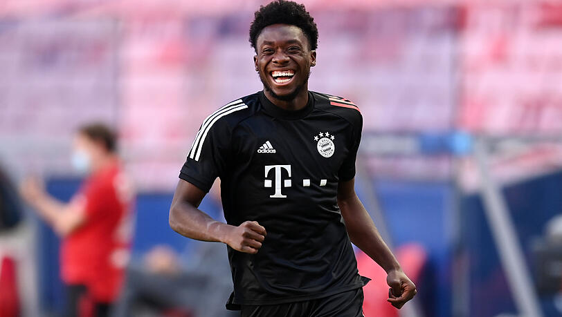 Hat gut lachen: Alphonso Davies vom FC Bayern. Hat gut lachen: Alphonso Davies vom FC Bayern.