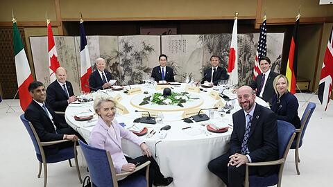 Die Regierungschefs der G7 Staaten treffen sich im japanischen Hiroshima zu ihren jährlichen Beratungen.