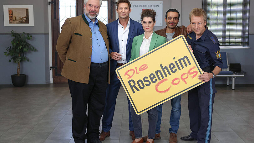 Der Cast der "Rosenheim-Cops" im Oktober 2023.
