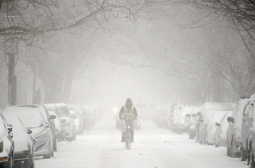 Der Big Apple friert. Bilder von Schneesturm "Juno" aus der Millionenmetropole.