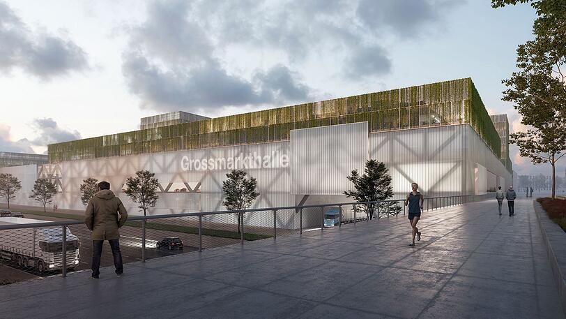 Der erste Entwurf für die neue Großmarkthalle, den UGM vorgelegt hat - hier kann sich noch viel tun.