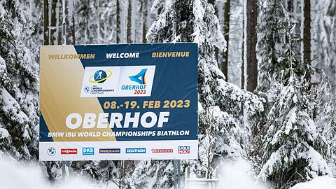 Bereit: Oberhof fiebert der Biathlon-WM entgegen.