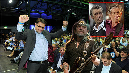 1860-Präsident Gerhard Mayrhofer mag die Musik von Motörhead-Gründer Lemmy Kilmister. Hinterberger hört am liebsten die Stones...und hat eine gewisse Ähnlichkeit zu Keith Richards. 1860-Präsident Gerhard Mayrhofer mag die Musik von Motörhead-Gründer Lemmy Kilmister. Hinterberger hört am liebsten die Stones...und hat eine gewisse Ähnlichkeit zu Keith Richards.