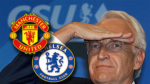 Manchester oder Chelsea? Edmund Stoiber brachte da etwas durcheinander.