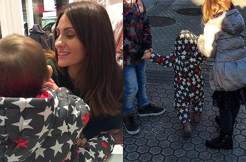 Xabi Alonsos Frau Nagore Aranburu postete ein Foto von sich und den drei gemeinsamen Kindern per Instagram inklusive Hashtag San Sebastian - Alonsos Familie feierte in seiner Heimat im Baskenland.