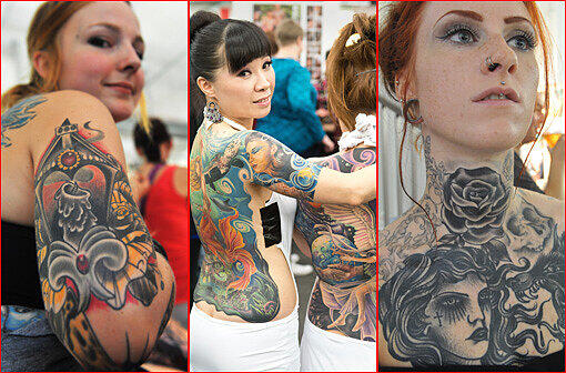 Tattoo-Convention in Berlin. Die irren Tattoo-Bilder zum Durchklicken.
