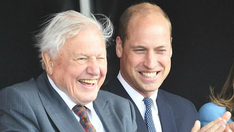 Sir David Attenborough (li.) und Prinz William bei einer Veranstaltung im September 2019.