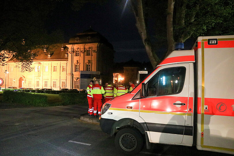 Großaufgebot am Jugendgefängnis in Ebrach - die Bilder vom Polizeieinsatz.