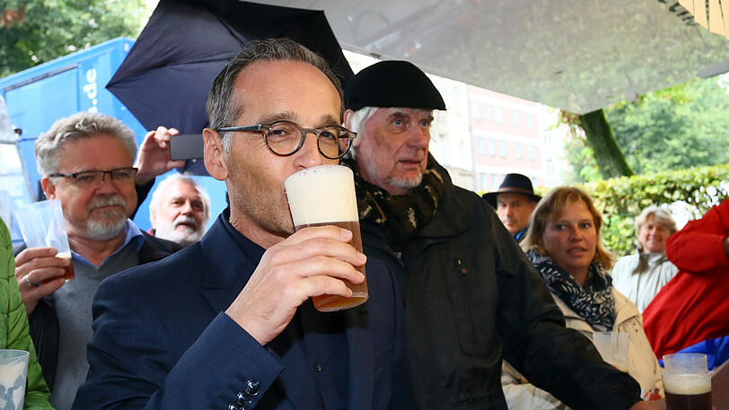 Der Bundesaußenminister zu Besuch in München: Heiko Maas (SPD) auf dem Isarinselfest.