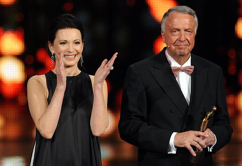 Iris Berben und Bernd Neumann