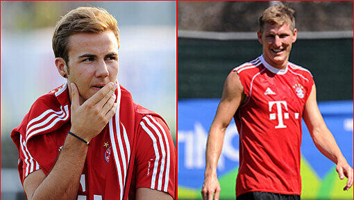 Bastian Schweinsteiger will Mario Götze dabei helfen sich in die Bayern-Familie zu integrieren. Bastian Schweinsteiger will Mario Götze dabei helfen sich in die Bayern-Familie zu integrieren.