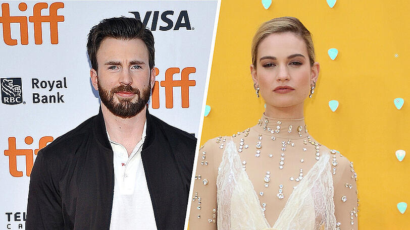 Chris Evans und Lily James sorgen für neue Liebesgerüchte.
