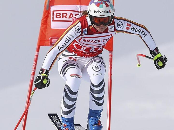 Viktoria Rebensburg kam beim Super-G in St. Moritz auf Rang zehn.