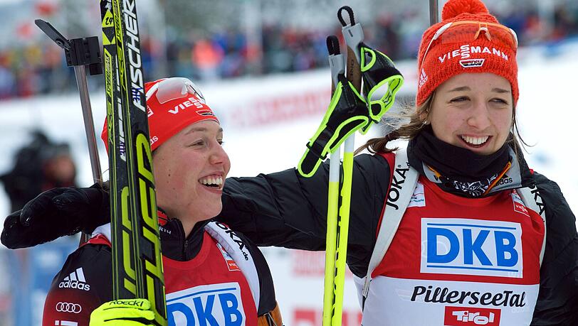 Mehr als nur Teamkolleginnen: Franziska Preuß (r.) denkt heute noch jeden Tag an Laura Dahlmeier († 31).
