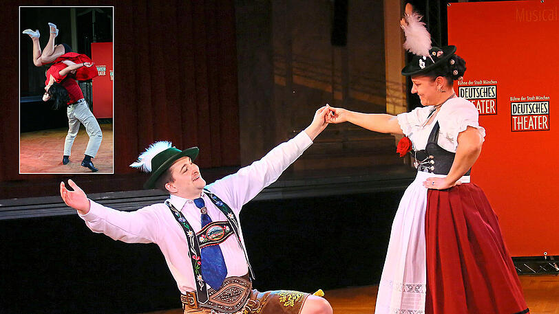Mei! So griabig tanzt es sich Boarisch: Matthias Wiesheu und Petra Haller vom Isargau Bayerische Heimat- und Volkstrachtenvereine e. V. Im kleinen Bild: Fetzig! Auch Swing wird auf Bällen getanzt. Hier von den Tänzern Mona Reithmeier und Rasmus Holmqvist.