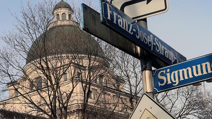 Teil der Debatte um problematische Straßennamen: der Franz-Josef-Strauß-Ring.