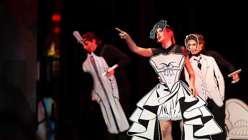 Eine Szene aus der Operette „Münchner Leben“ der Kammeroper München, die ab Samstag nächster Woche im Prinzregententheater zu sehen ist.