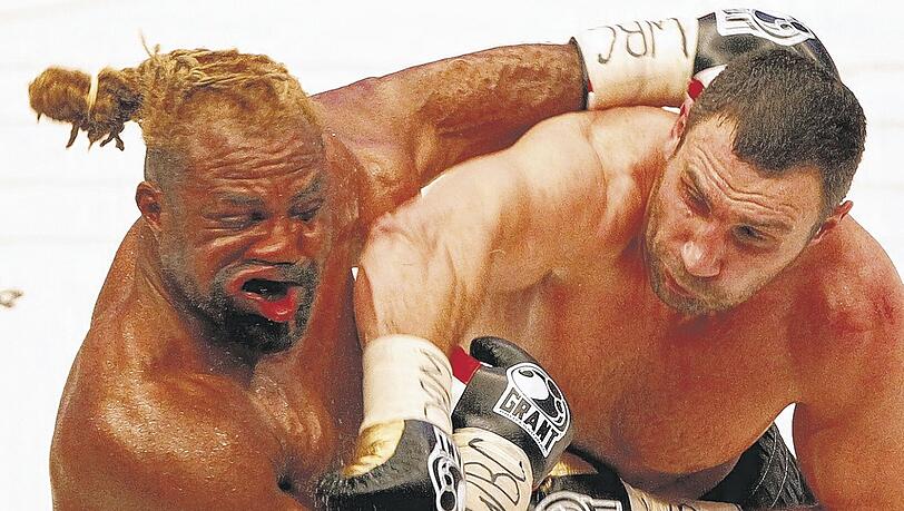 Einer von vielen fürchterlichen Treffer: Vitali Klitschko gegen Shannon Briggs Einer von vielen fürchterlichen Treffer: Vitali Klitschko gegen Shannon Briggs