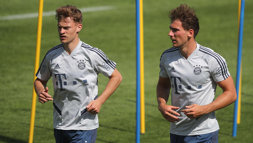Harmonieren im zentralen Mittelfeld: Joshua Kimmich (l.) und Leon Goretzka. Harmonieren im zentralen Mittelfeld: Joshua Kimmich (l.) und Leon Goretzka.
