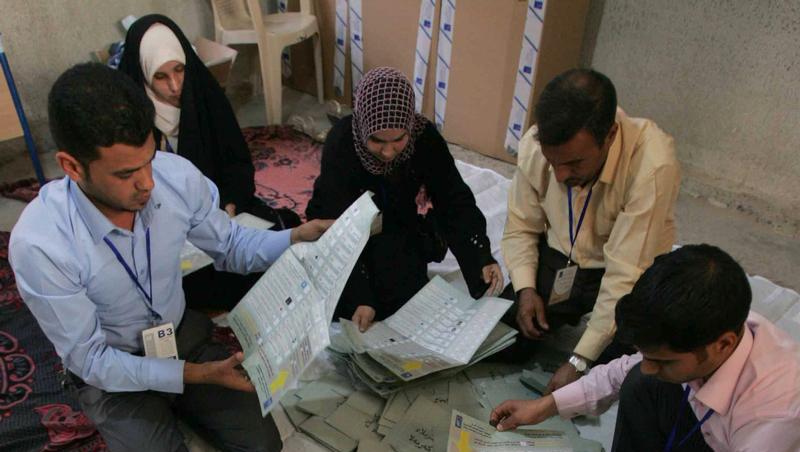 Stimmenauszählung nach der Wahl im Irak Stimmenauszählung nach der Wahl im Irak