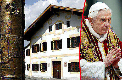 Papst Benedikt wurde am 16. April 1927 als Joseph Ratzinger in der oberbayerischen Gemeinde geboren. Sein Geburtshaus beherbergt heute ein Museum.