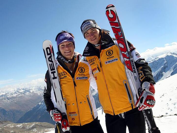 Auf sie blicken Deutschlands Wintersport-Fans: Maria Riesch und Felix Neureuther.