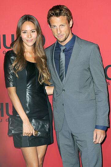 Jenson Button und seine Frau Jessica Michibata