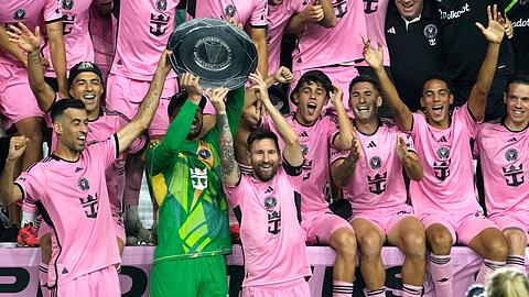 Lionel Messi (M.) führte Inter Miami zum Punkterekord.