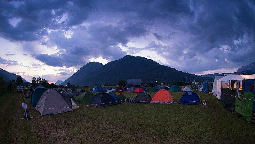 Das Protestcamp in Garmisch. Das Protestcamp in Garmisch.