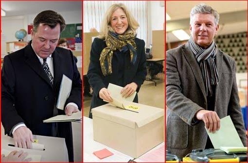 Sind sie bald das neue Bürgermeister-Trio? Dieter Reiter (r.) als OB mit Josef Schmid und Sabine Nallinger.