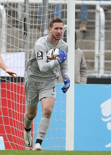 Einer der zwei besten Drittliga-Spieler: Schlussmann Marco Hiller.