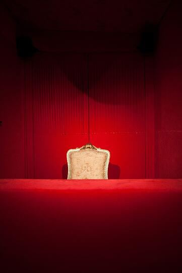 Die Opernbude im Charlottenhof der Kammerspiele.