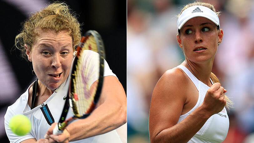 Deutsches Duell in Runde eins: Anna-Lena Friedsam (links) trifft auf Angelique Kerber.