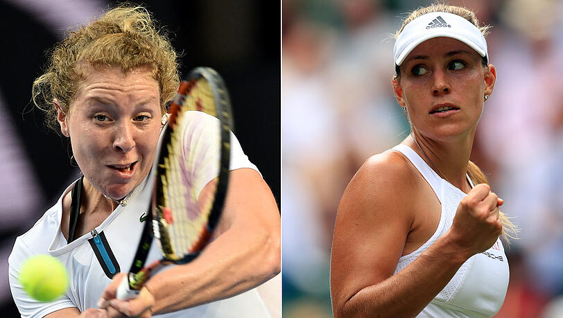 Deutsches Duell in Runde eins: Anna-Lena Friedsam (links) trifft auf Angelique Kerber. Deutsches Duell in Runde eins: Anna-Lena Friedsam (links) trifft auf Angelique Kerber.