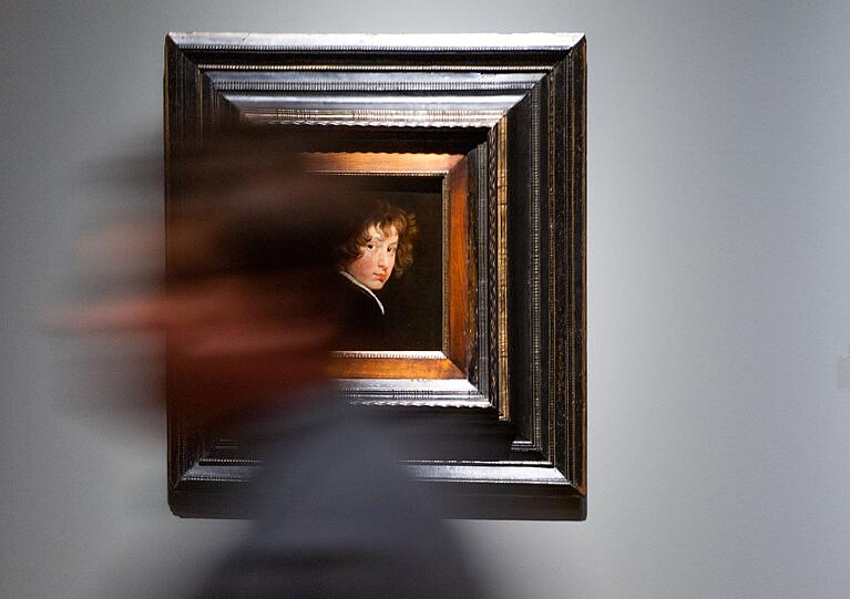 Anthonis van Dyck in der Alten Pinakothek.