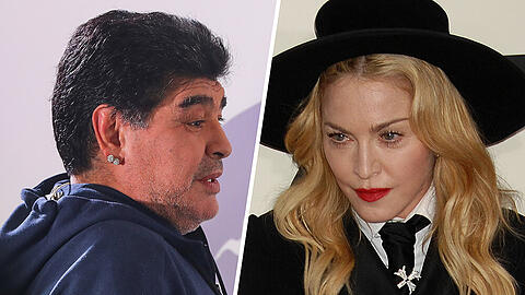 Twitter-Nutzer verwechseln Diego Maradona und Madonna.