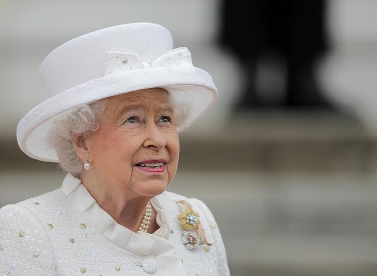 Queen Elizabeth am Mittwochmorgen in Berlin