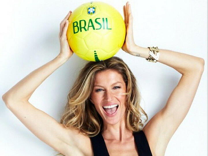 Gisele Bündchen ist im WM-Fieber
